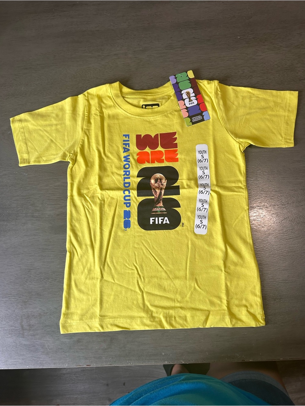 FIFA World Cup 2026 We Are 26 Kids Tee S 6/7 NWT
